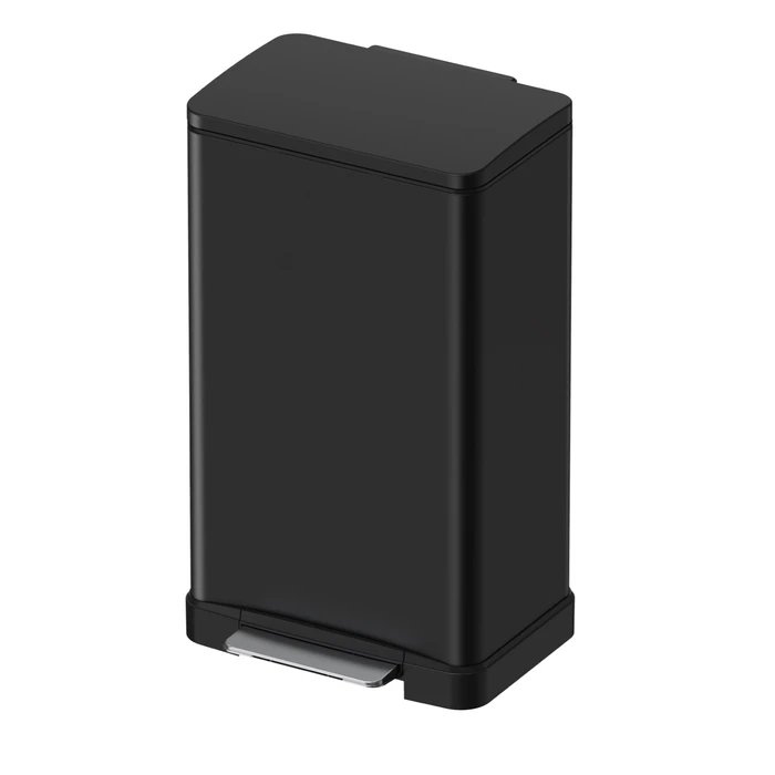 פח למטבח 50 ליטר, JAVA שחור מט טריקה שקטה