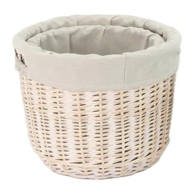 סט שני סלסלאות קש עגולות בשני גדלים