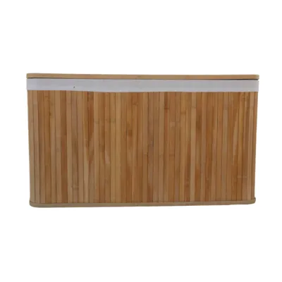 סל כביסה מלבני מבמבוק גדול