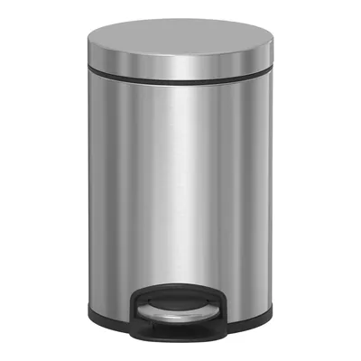 סט פח 5 ליטרים ומברשת JAVA בצבע ניקל