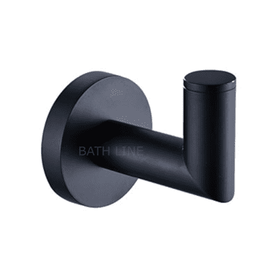 קולב בודד למגבת שחור מט