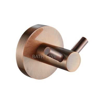 קולב כפול למגבת רוז גולד מט