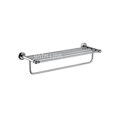 מדף מגבות בית מלון ניקל 60 ס״מ