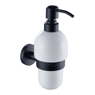 דיספנסר סבון תלוי שחור מט