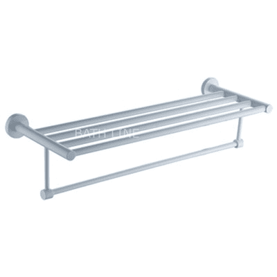 מדף מגבות בית מלון 60 ס"מ עדן לבן