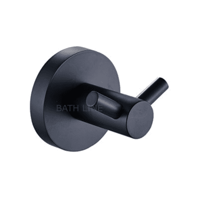 קולב כפול למגבות עדן שחור מט