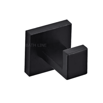 קולב בודד למגבת אפולו שחור מט