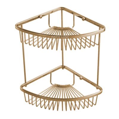 רשת פינתית כפולה לשמפו ברונזה