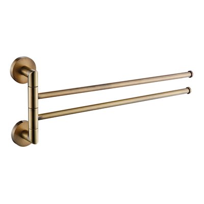 תליי למגבות אמבטיה דו זרועי ברונזה