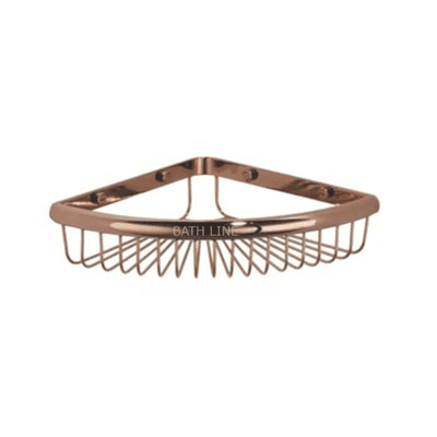 סבוניה רשת פינתית מהודרת רוז גולד מבריק