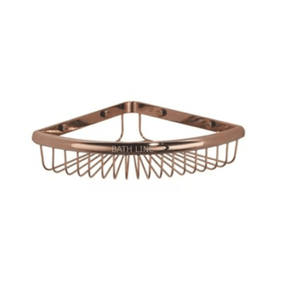 סבוניה רשת פינתית מהודרת רוז גולד מבריק