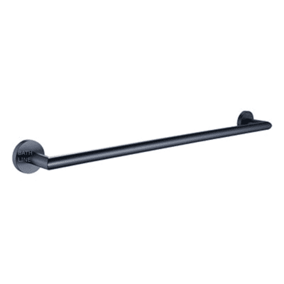 מוט בודד למגבת שחור מט 46 ס"מ