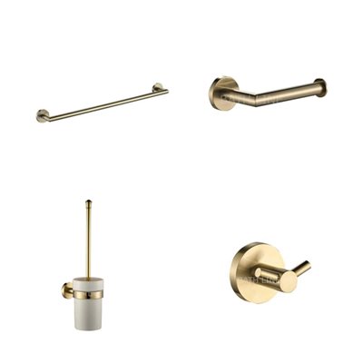 סט אביזרי אמבטיה עדן זהב מט