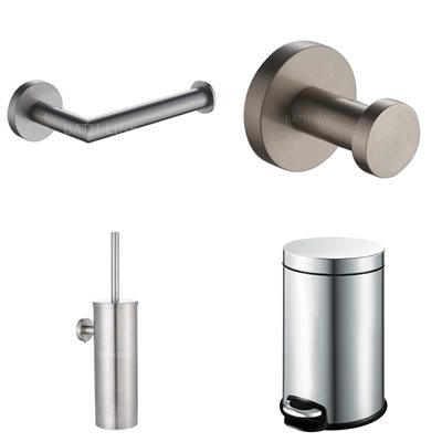 סט אביזרי אמבטיה עדן מוברש