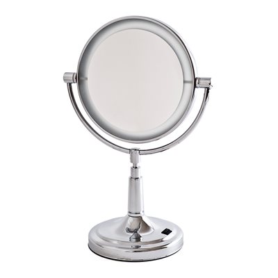 מראה עומדת, תאורת לד ניקל מגדילה פי 5