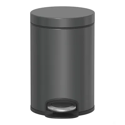 פח אשפה לאמבטיה 5 ל׳ טריקה שקטה גרפיט