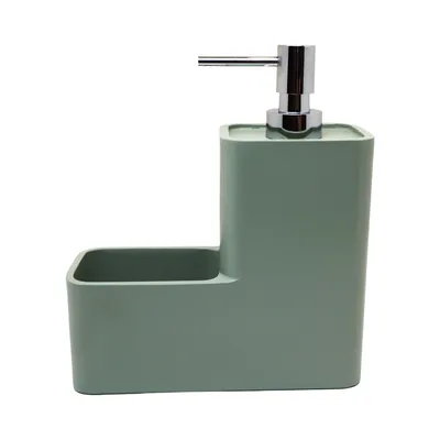 דיספנסר לסבון מטבח וספוג כלים ירוק