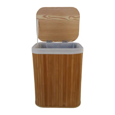 סל כביסה מלבני גבוה במבוק קטן