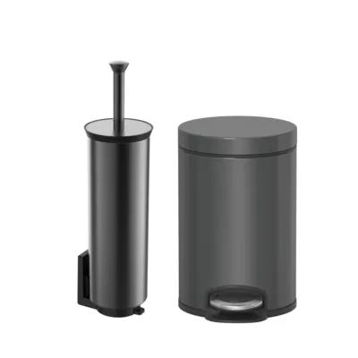 סט פח 5 ליטרים ומברשת JAVA בצבע גרפיט