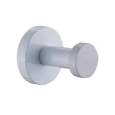 קולב כפתור למגבת לבן