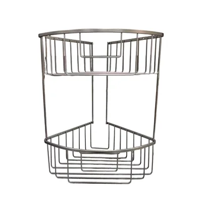 רשת פינתית כפולה ועמוקה בצבע גרפיט