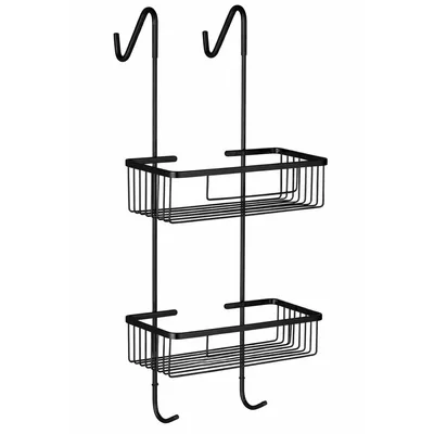 רשת תלויה למלקחון בצבע שחור מט עם קולבים