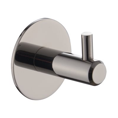 קולב מגבות בהדבקה כפתור ניקל