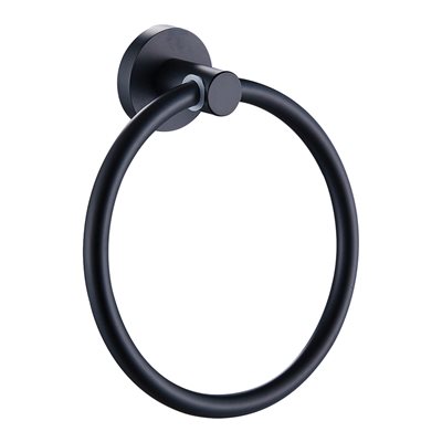 טבעת למגבת שחור מט