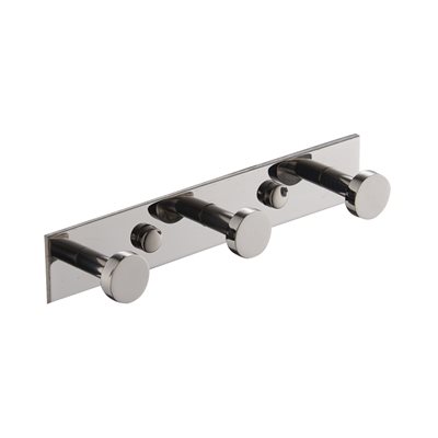 קולב שלישיה למגבות כפתור ניקל