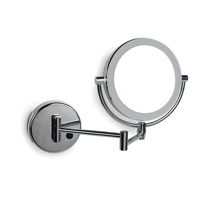 מראה תלויה מפרק, תאורת לד, ניקל. מגדילה פי 7